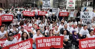 ইসরাইলকে অস্ত্র বিক্রি বন্ধের দাবিতে নিউ ইয়র্কে যুদ্ধবিরোধী বিক্ষোভে গ্রেপ্তার প্রায় ১০০